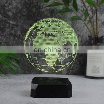 Kids Bedroom Decoration 3D Lamparas Led Illusion Night Light ABS Rechargeable Base Lamp photo-5