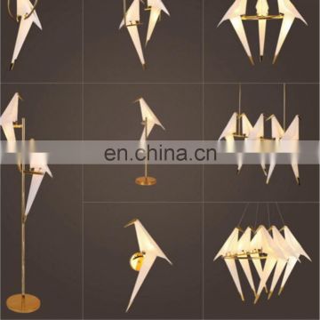 Modern Paper Crane LED Bird Design Pendant Lamp