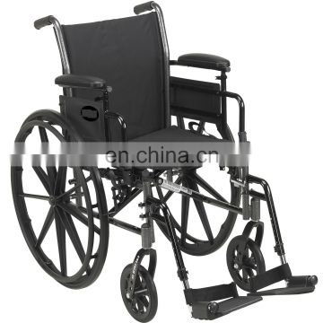 Adjustable armrest height flame-retardant Removable movable legs made in china hospital wheelchair