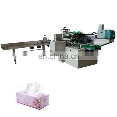 Professional facial tissue carton box packing machine