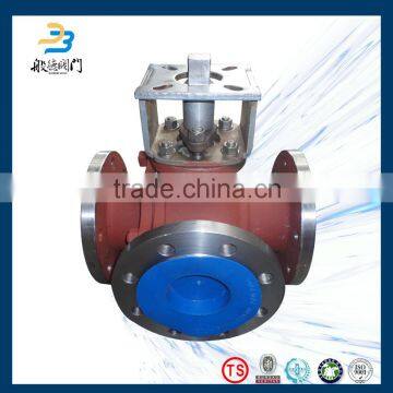 Italy Four Way Hydraulic Ball Valve