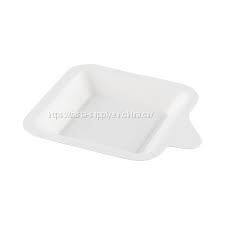 Biodegradable bagasse tasting plate dessert tray sugarcane bagasse small