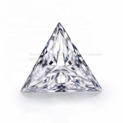 wholesale price D color near colorless Triangle Cut VVS1 Clarity Synthetic Loose moissanite Trillion Cut Moissanite