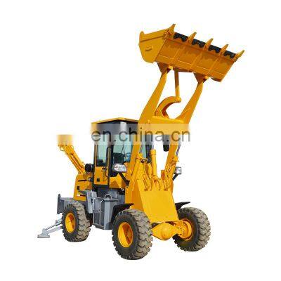 Factory price wheel backhoe loader tractor with backhoe and front loader