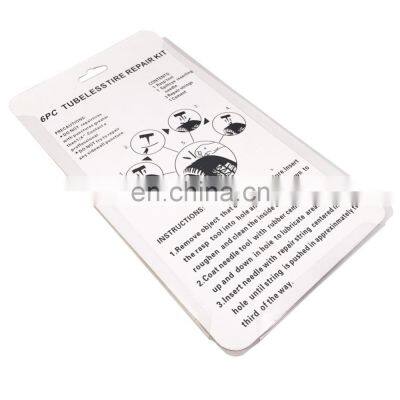 T-Handle Tire Repair Plugs 6 Piece Includes A Tire Rasp Insertion Tool photo-4