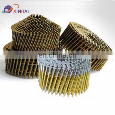 XINHAI Coil Nail Smooth Surface Spiral Steel Ring Shank Flat Coil Nail Gb