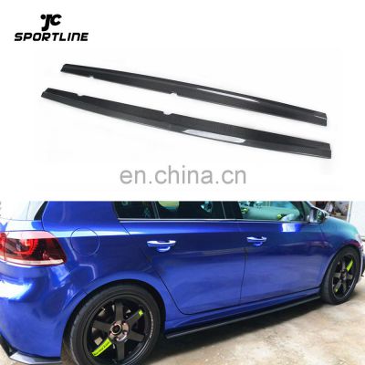 Carbon fiber R20 Side Skirts Extension for VW Golf 6 VI MK6 R20 Hatchback 2010-2013