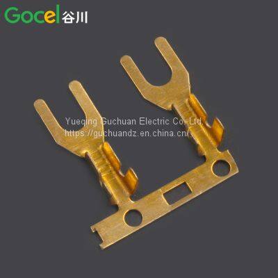 DJ4311-3.2 Fork Lug Horizontal Brass Horizontal 3.2 Fork Terminal photo-3