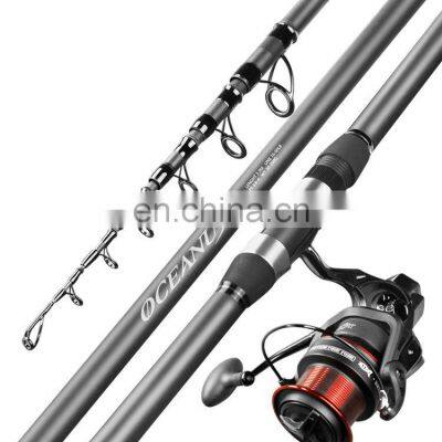 2021 New Design Carbon Telescopic fishing Rod 2.4m/2.7m/3.0m/3.3m/3.6m/3.9m/4.2m/4.5m/5.4m Super Strong Fishing Rod