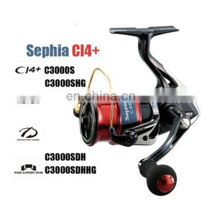 SHIMANO Sephia CI4+ C3000S C3000SHG C3000SDH C3000SDHH 9 (KG) Drag Max HAGANE & X-SHIP Saltwater Spinning Fishing Reel