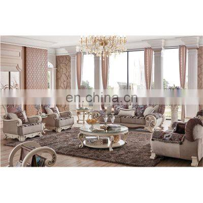 home french classic 7 seater designs fabric sofa set living room furniture