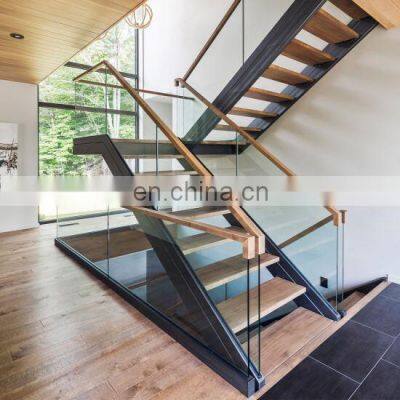 low cost glass railing cost per foot for  staircase indoor design