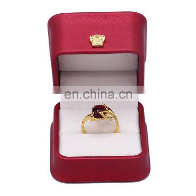 Factory direct supply   jewelry box ring box leather jewelry box