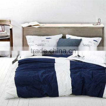 Blue and white duvet cover sets adult cartoon bedding set oecan ship pattern 3d comforter cover set