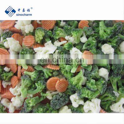 Sinocharm BRC-A Approved IQF Mix Vegetable  Easy Cook frozen mix vegetable broccoli cauliflower carrot