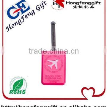 2014 new product embossed leather luggage tag