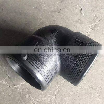 PE HDPE Pipe Electrofusion Fittings Electro Fusion Bend 90 Degree Elbow 160mm 110mm