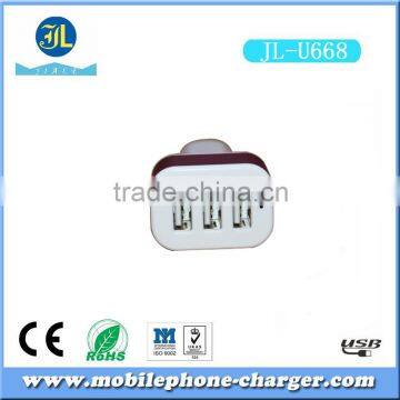 2016 Factory OEM ODM 12v Usb Charger Car Triple Usb Charger photo-3