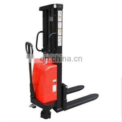 2 ton 1.6m semi electric pallet stacker mini electric forklift