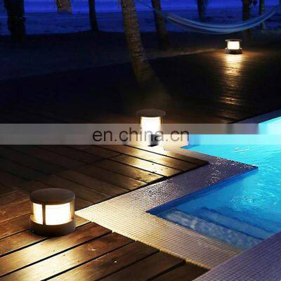 Outdoor Waterproof Landscape Pillar Light Home Garden Pathway Lawn Post Light Fence Door Bollard Light