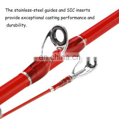 JOHNCOO Light Jigging Rod PE0.8-1.5 Boat Fishing Rod For Cuttlefish 1.68m 1.8m 1.98m Solid Sensitive Tip Snapper Rod