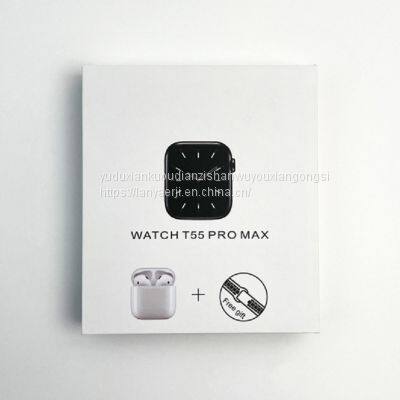 T55PRO MAX Smart Watch 1.71 Large Screen Health Monitoring Bluetooth Call Bluetooth Headset Two-in-one Bracelet photo-2