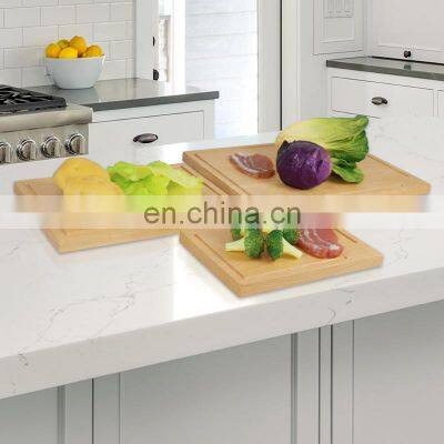 Wholesale Bamboo Wood Chopping Board Cutting Board Set Of 3 photo-5