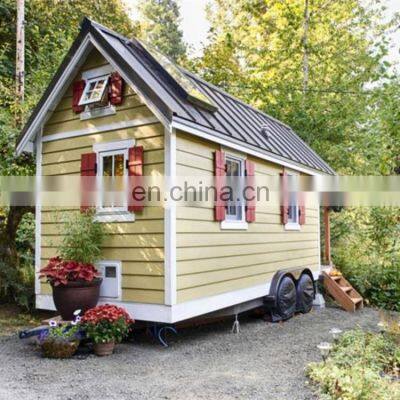 Australia New Zealand Designed Trailer Wood Small House Prefabricated Modern Tiny House Cabin On Wheels photo-4