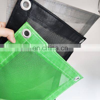 PVC Coated Polyester Safety Mesh Sheet /Japan Fire Retardant Mesh photo-2