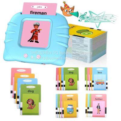 Cognitive Audible Flash Cards English Learning Flashcard Reader Talking Learning Machine for Boys And Girls photo-3