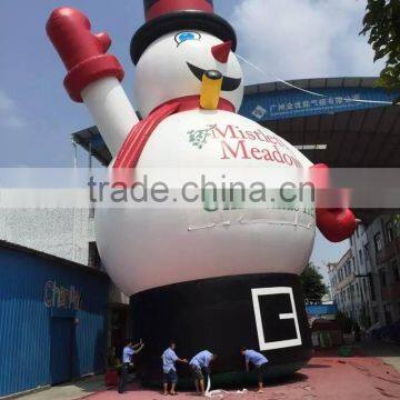 2015 new arrvail 18meter height gaint inflatable snow man inflatable Christmas snow man for sale