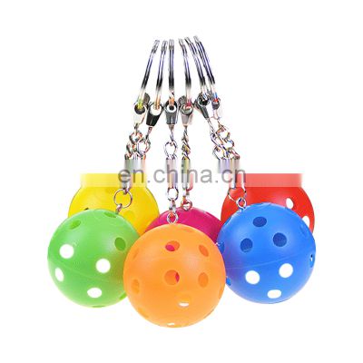 Arronax 9 Colors Pickleball Key Chain Ball Pendant Portable Pickleball Key Chain