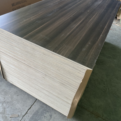 High Glossy1220*2440 E1/E2 Glue 18mm Cabinet MDF Board Melamine MDF Board for Furniture Making photo-2