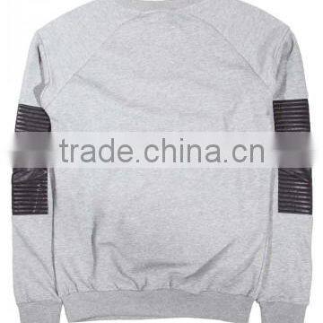 Sweatshirt With Patch/custom Design Sweatshirt With Patch/skin Fitted Leather Patch Sweatshirt photo-3