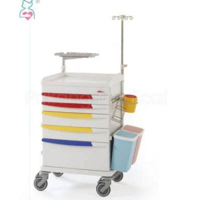 F-45 Medical Hospital Trolley New Design ABS Hospital Crash Cart Emergency Resuscitation Trolley