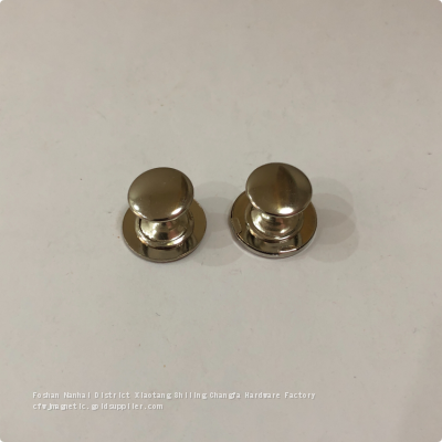 18MM Nickel-plated Ultra-thin Double-sided Rivet Magnetic Button photo-4