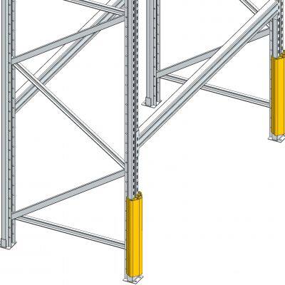 Flexible Plastic New Design Rack Protections Column Protection