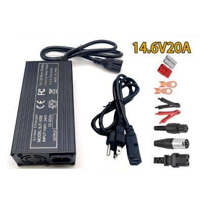 Hot Sale 14.6V 20A LiFePO4 Battery Charger 2-Stage Smart Automatic Maintenance for 12V 12.8V 100ah Lipo Lithium Iron Phosphate Battery