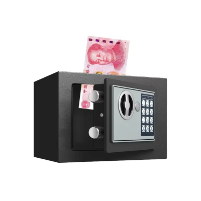 All-Steel Mini Home Password Safe With Anti-Theft Alarm and Box Pattern photo-5