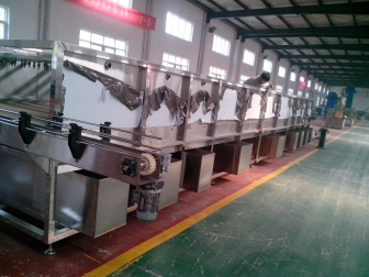 Tunnel type pasteurizer