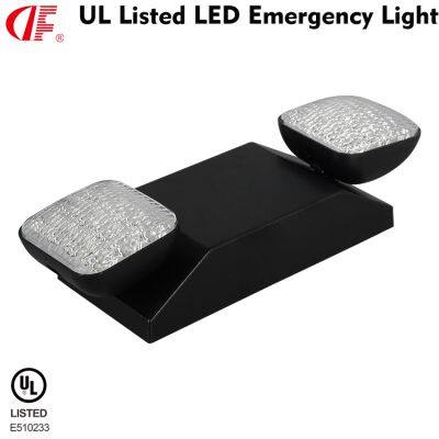 LED двухголовный аварийный свет с батареей, комбинированное выходное табло UL