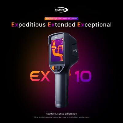 Raythink EX10 Handheld Thermal Camera: AI Super-Resolution 320×240 für die Erkennung von HVAC-Lecks