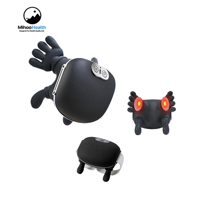 Aufladbarer Halsmassager mit weichen Silikon-Massageköpfen MH-BY058