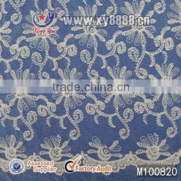 Fashion Embroidery Mesh Lace Fabric For Girls