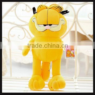 popular long leg cat of plush toy yellow Garfield cat