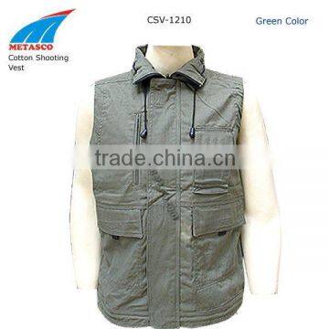 Cotton Shooting Vest, Hunting Outdoor Wear, Hunting Clothes,