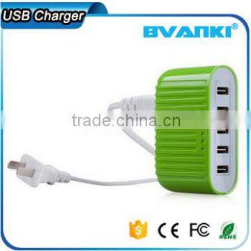 Low Price OEM Factory Supply CE ROHS FCC Approved Newest Portable Fast Multi USB Smart Charger 40w 5v 6a 5 Port Usb Charger photo-6
