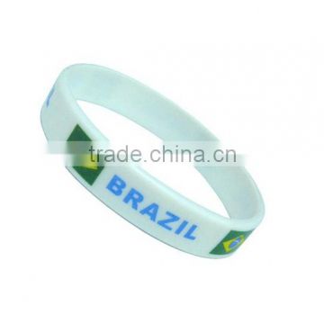 soccer bracelets silicone wristband for Brazil world cup 2014