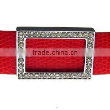 Rectangular 18mm Rhinestone Slide Charms Wholesale, fits 18mm width Leather Bracelet