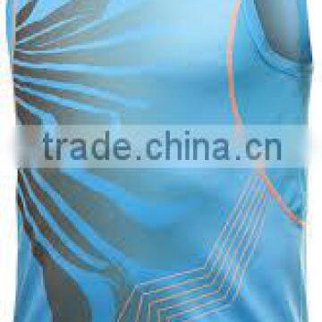 Dry fit men sublimation singlet